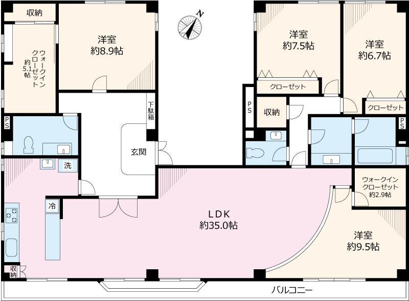 クレート小石川の間取り