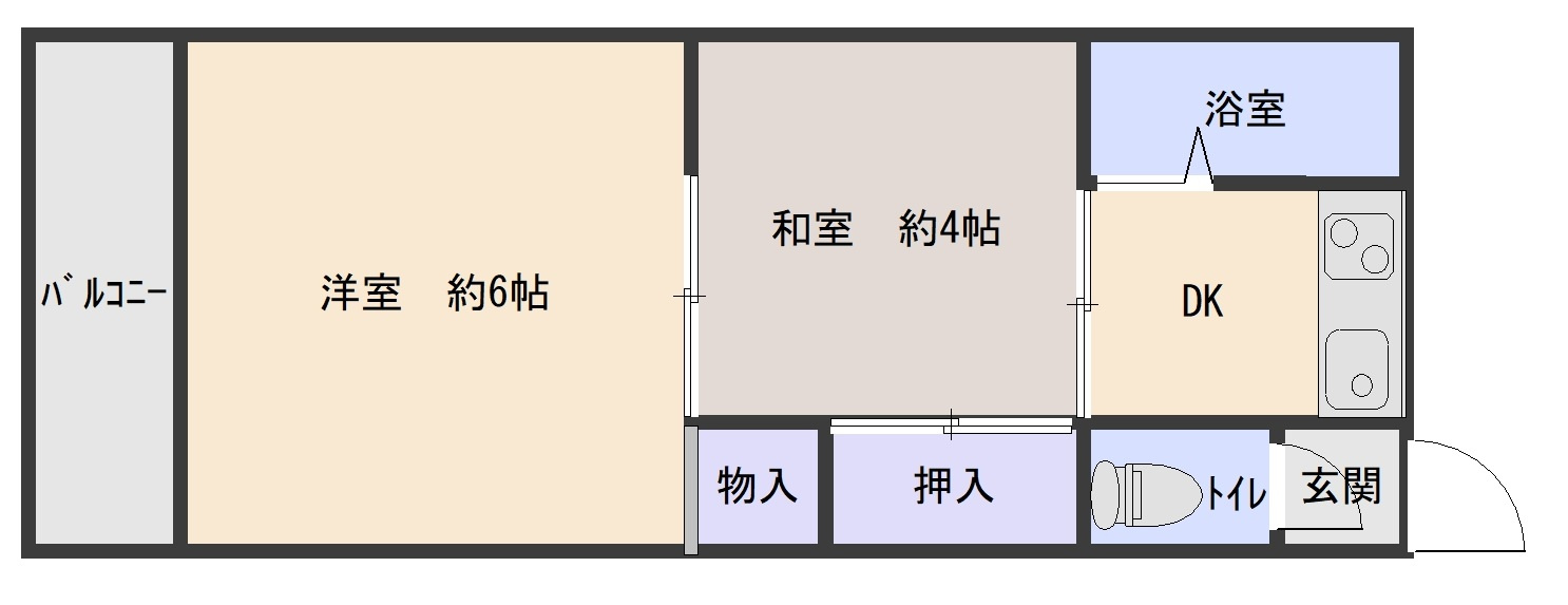 石津アパートの間取り