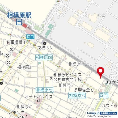 ホーユウコンフォルト相模原Ⅱの地図