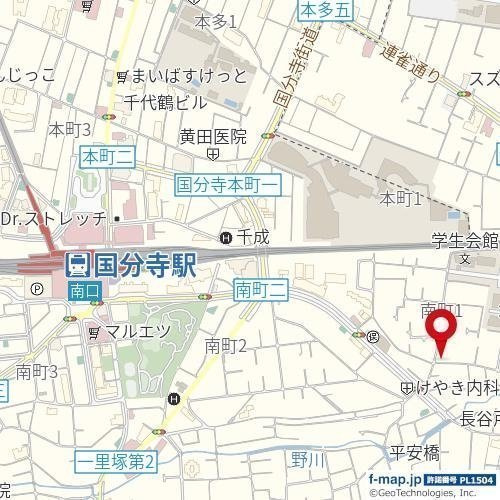 ＫＹＲＡ国分寺の地図