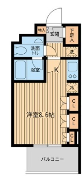 ファインアドレス新御徒町の間取り|間取りです。