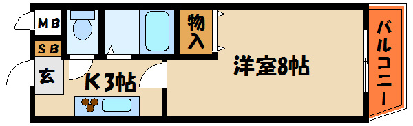 ジュネス鴨池Ⅰの間取り