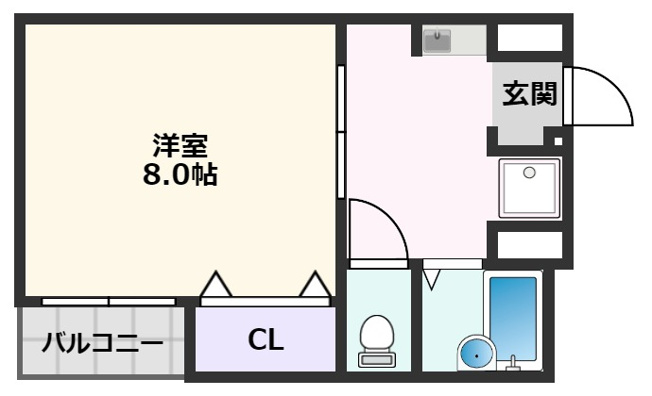 【間取り】 | コート千里山西Ⅲ