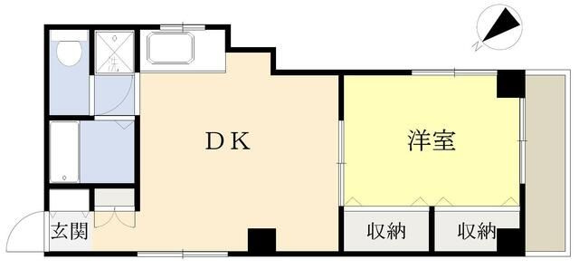 梁山下町ビルの間取り