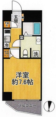 Lavilio錦糸町Bellgradeの間取り