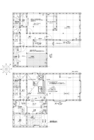 福岡市東区千早2丁目第1-1棟（1号棟）の間取り|全居室収納付きで便利です。
