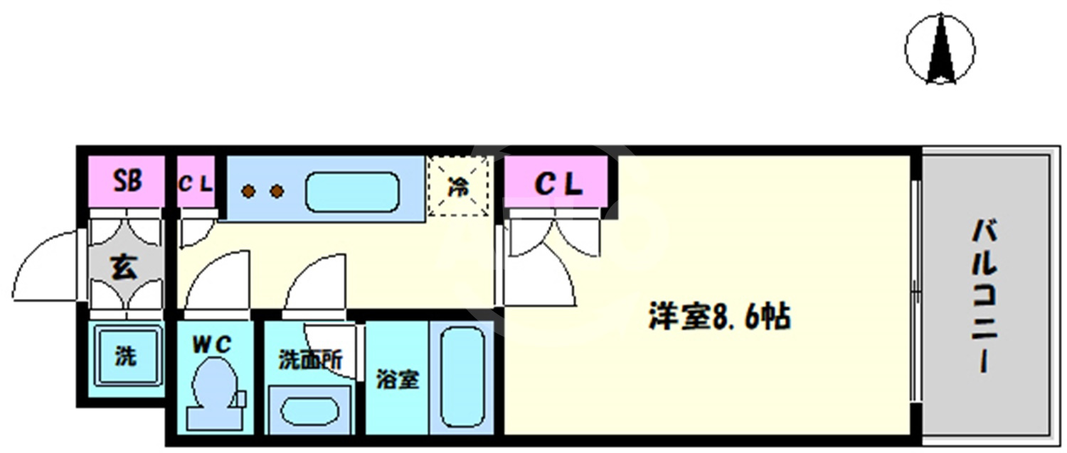 エスライズ北堀江の間取り|エスライズ北堀江　間取り
