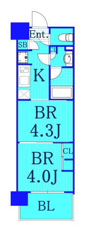 ガーラプレシャス元住吉の間取り