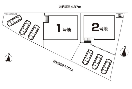 FIRST　TOWN　尾張旭市第2井田町全2棟【仲介手数料無料　三郷小尾張旭東中】の区画図|今すぐのご案内可能です！→  0120-336-922　までお気軽にお問い合わせください。
