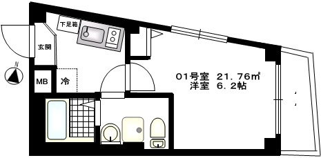 【間取り】 | b’CASA新大橋 | 「b’CASA新大橋」
