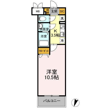 グレイスＴ吉野町の間取り