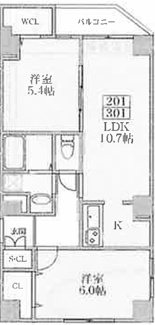 【間取り】 | グランメール稲葉町