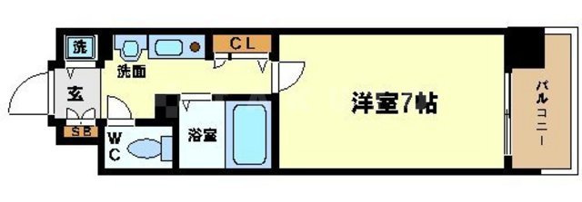 グラン・セレブ本町の間取り|グラン・セレブ本町　開放感ある間取り