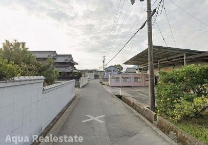 オール電化デザイナーズハウス高松市国分寺町建売⓼の前面道路含む現地写真