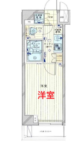 【間取り】 | ルーブル⻄蒲田弐番館 | 洋室