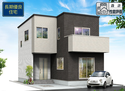 【外観パース】 | 静岡市清水区草薙2丁目 6期 新築一戸建て | 外観パースです