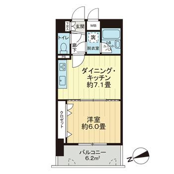 ライオンズマンション久留米駅東の間取り