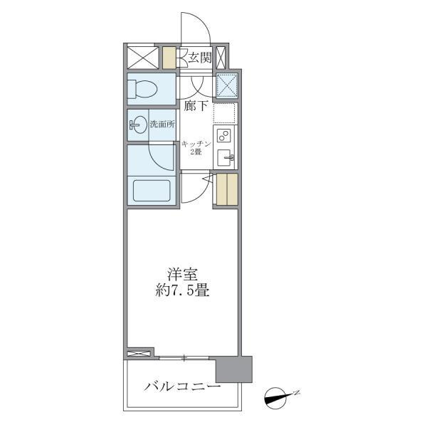 バンクサイドコート常盤の間取り