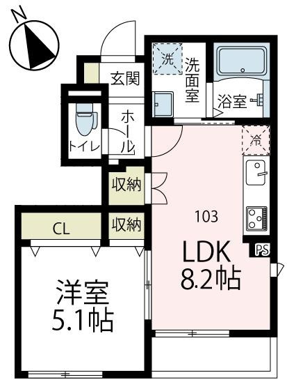 プランドール綱島東の間取り