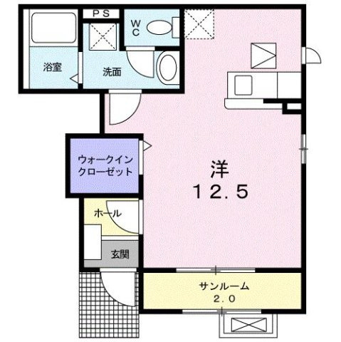 メゾン　サンリットの間取り