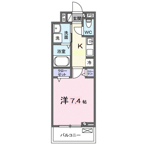 サニー・ブライト　大門の間取り