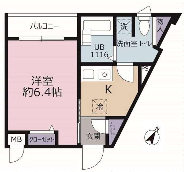 ミリアビタＮｏ．１０の間取り