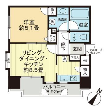 ユニーブル田町の間取り