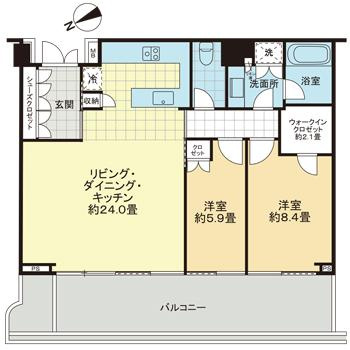 虎ノ門ヒルズレジデンスの間取り