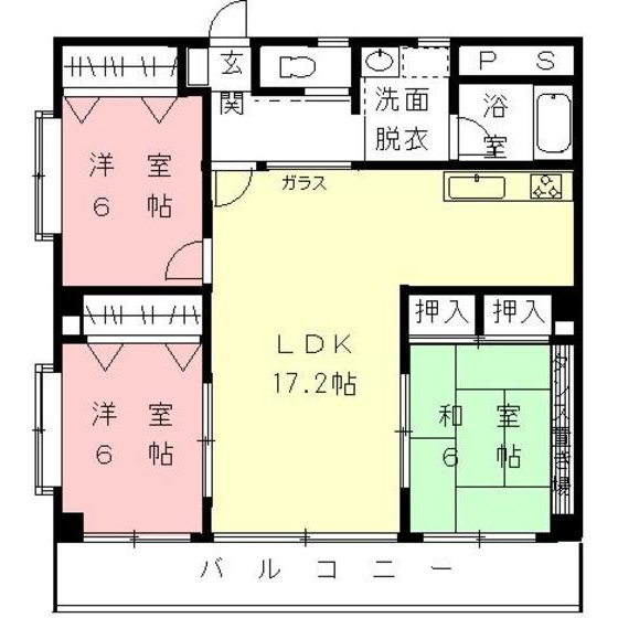 シェトワ六条の間取り