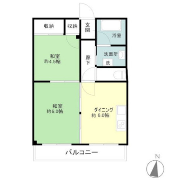 沼津市御幸町の賃貸マンションの間取り