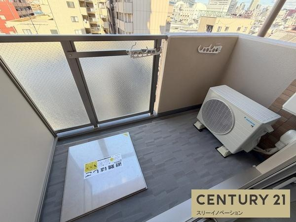 エグゼ大阪CITYツヴァイのバルコニー|★物干しスペース★