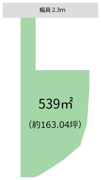 紀の川市猪垣　土地の土地図