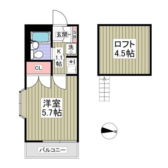 【間取り】 | コーポ・マリーナ町田
