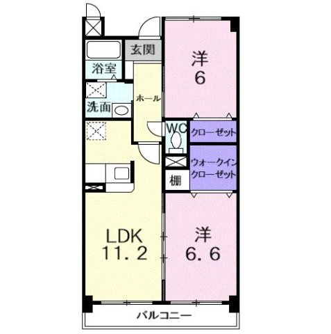 グランディ　東所沢の間取り