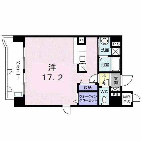 ラ・ペジーブル新町の間取り