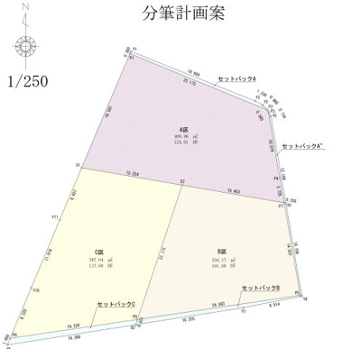 【区画図】 | 都城市五十町　B区画　650万円