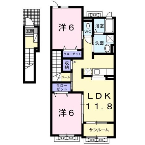 【間取り】 | ケイエム　スリーパクトＢ