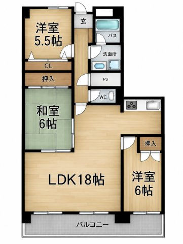 ベルトピア新居浜の間取り