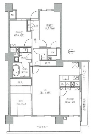 【間取り】 | ザ・ステージオパークフロントタワー
