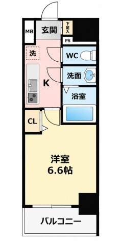 ディアレイシャス名古屋大須通の間取り