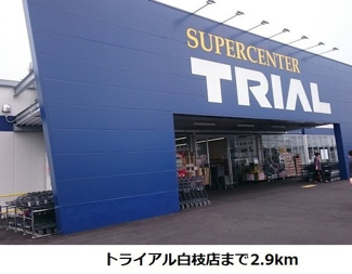 【周辺】 | グレープタウンＣ | トライアル白枝店まで2900m
