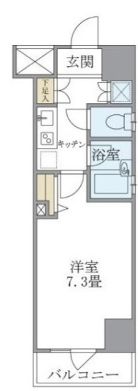 コート新御徒町の間取り|間取りです。