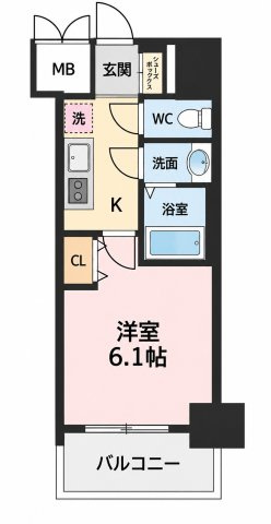 プレサンスSAKAEフロントの間取り