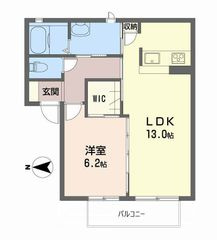 シャーメゾンかみやＢの間取り