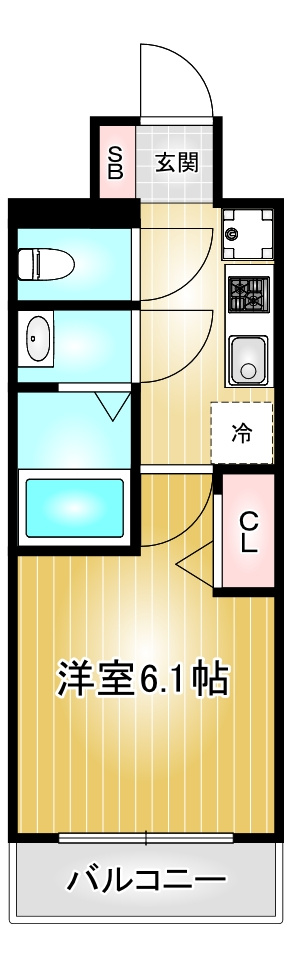 ディアレイシャス名古屋大須通南｜名古屋市の賃貸ならMy賃貸の間取り|ディアレイシャス名古屋大須通南