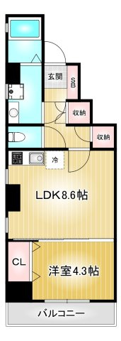 エイトエムジー名駅｜名古屋市の賃貸ならMy賃貸の間取り|エイトエムジー名駅