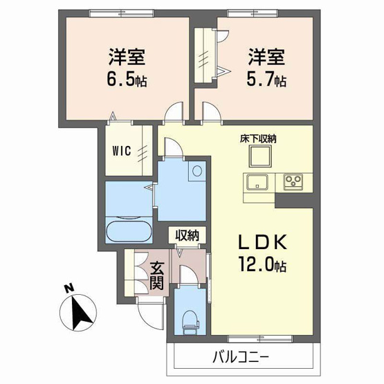 【間取り】 | リラフォート弥生
