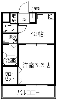 アルファポレールの間取り|使いやすい間取りです
