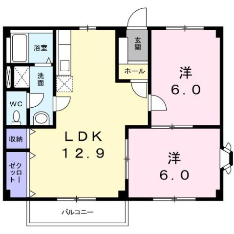 ハイブリッジ錦Ａの間取り