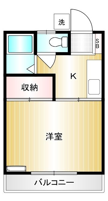 メゾントウカイA棟の間取り